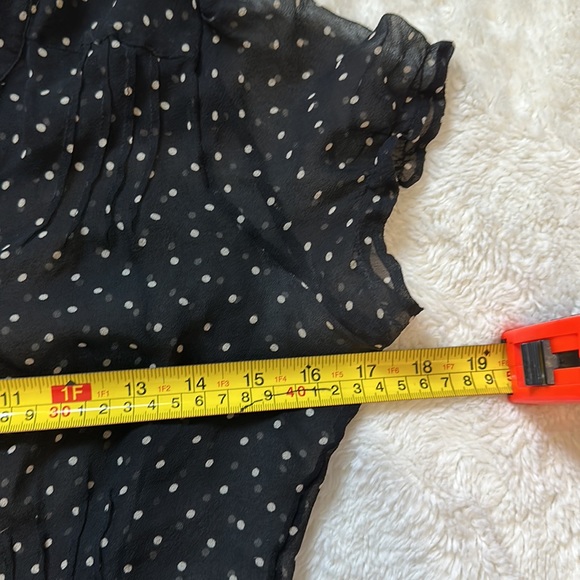 Sheer retro polka dot blouse - Picture 3 of 9
